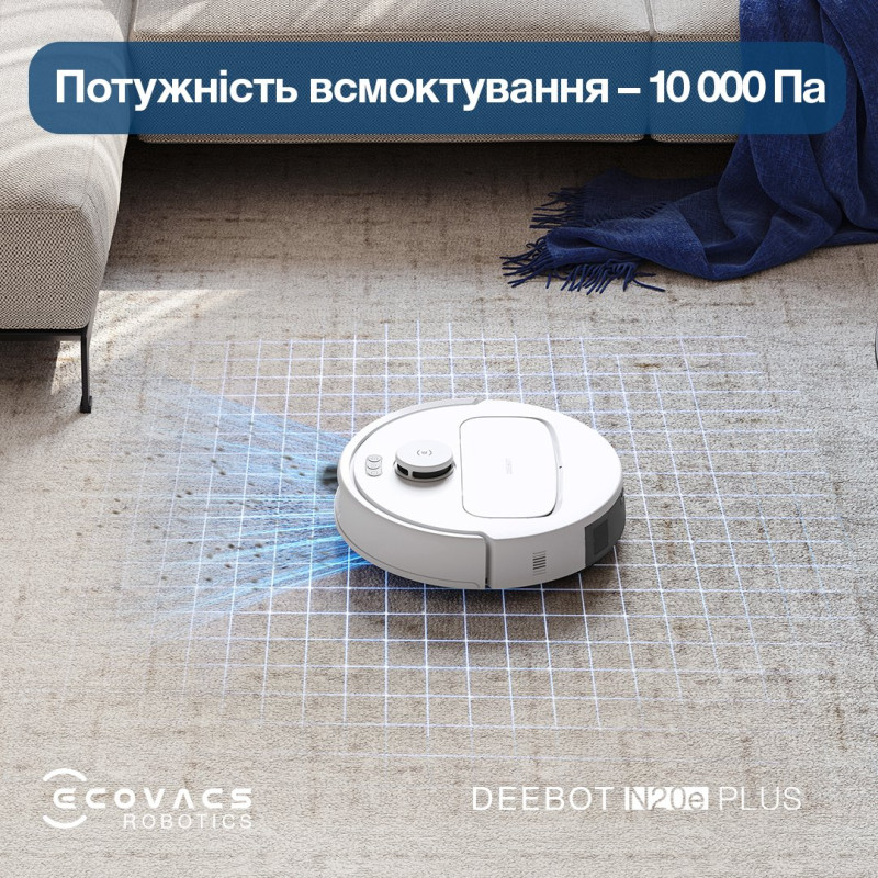 Робот-пилосос Ecovacs Deebot Ozmo N20E Plus (YDLX11-3) White