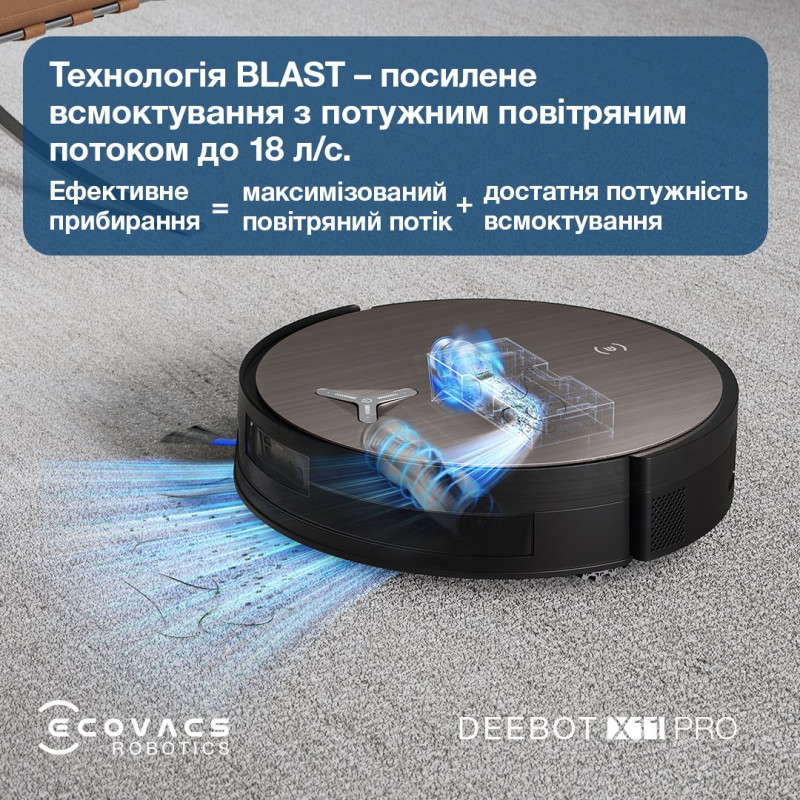 Робот-пилосос ECOVACS Deebot X11 Pro Omni (DEX99-1 BLACK)