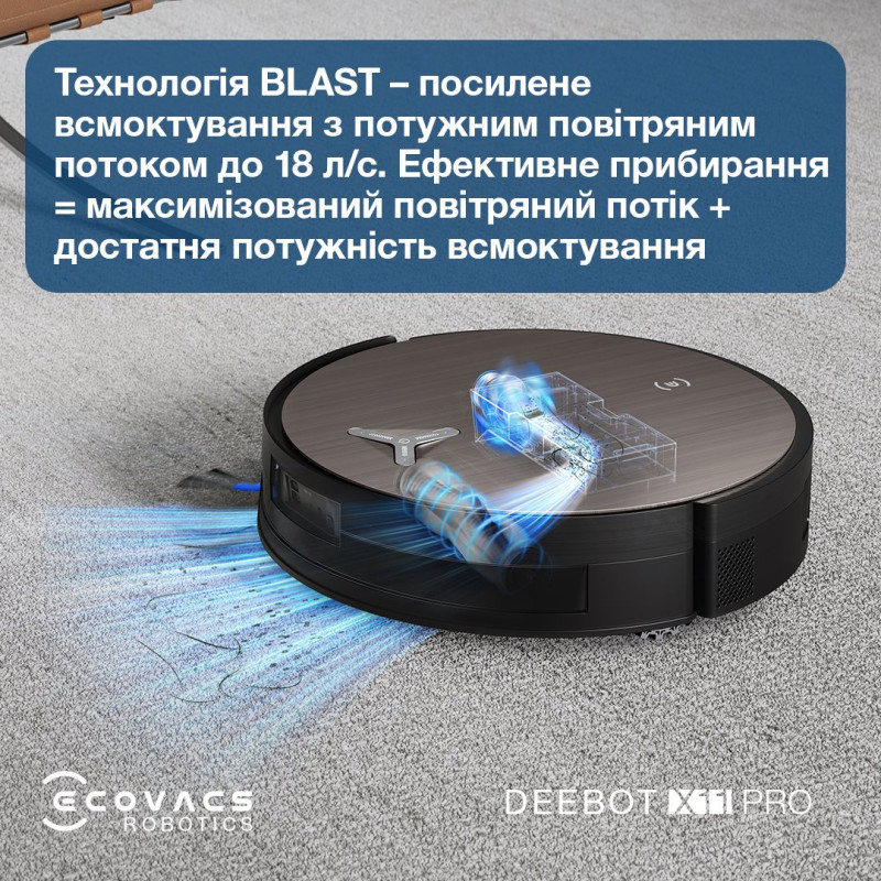 Робот-пилосос ECOVACS Deebot X11 Pro Omni (DEX99-1 BLACK)