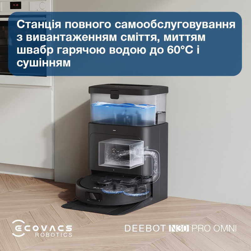 Робот-пилосос ECOVACS DEEBOT N30 PRO YDLX11-1 BLACK