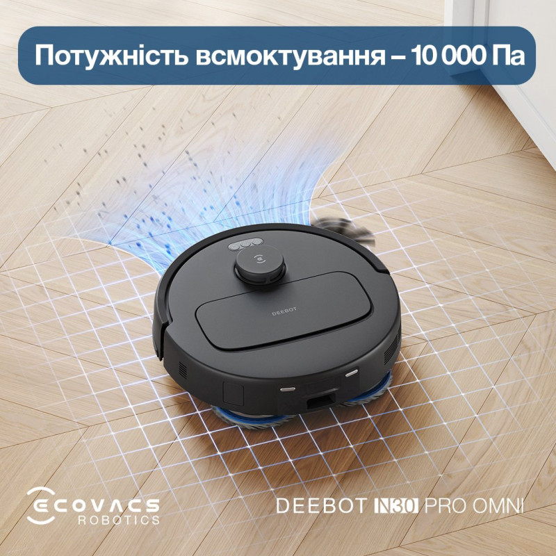 Робот-пилосос ECOVACS DEEBOT N30 PRO YDLX11-1 BLACK