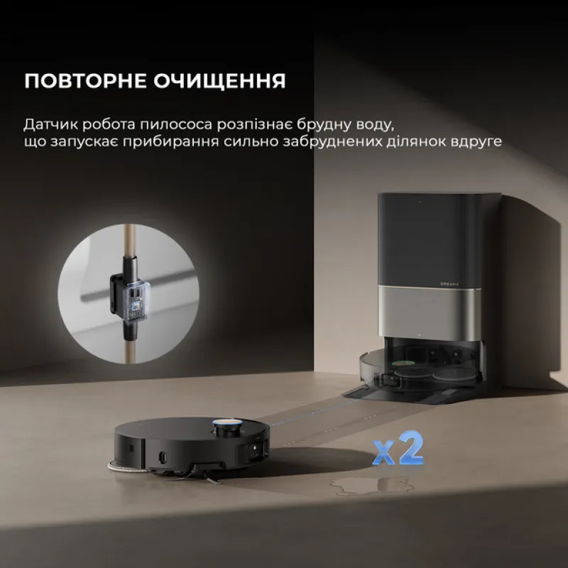 Робот-пилосос Dreame Robot Vacuum X50 Ultra Complete Black