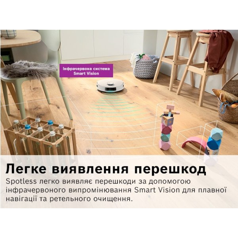Робот-пилосос Bosch Spotless+ BCRD1W
