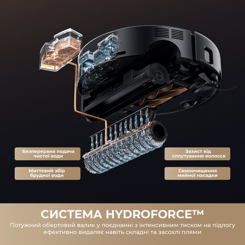 Робот-пилосос Mova S70 Ultra Roller Black (RLZ52EE-Bl)