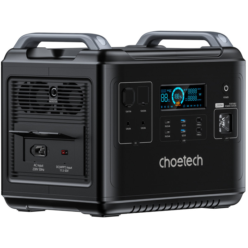 Зарядна станція Choetech 2000Wh (BS006-EU-BK-Z)