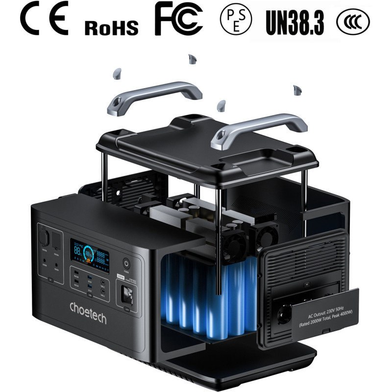 Зарядна станція Choetech BS006-EU-BK