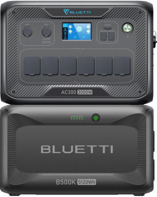 Зарядна станція BLUETTI AC300 3000W + B500K 5120Wh (AC300+B500K)