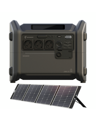 Зарядна станція Segway Cube 1000 / 2200 Вт / 1024 Вт/год / LiFePO4 + Сонячна панель 2E 300W 