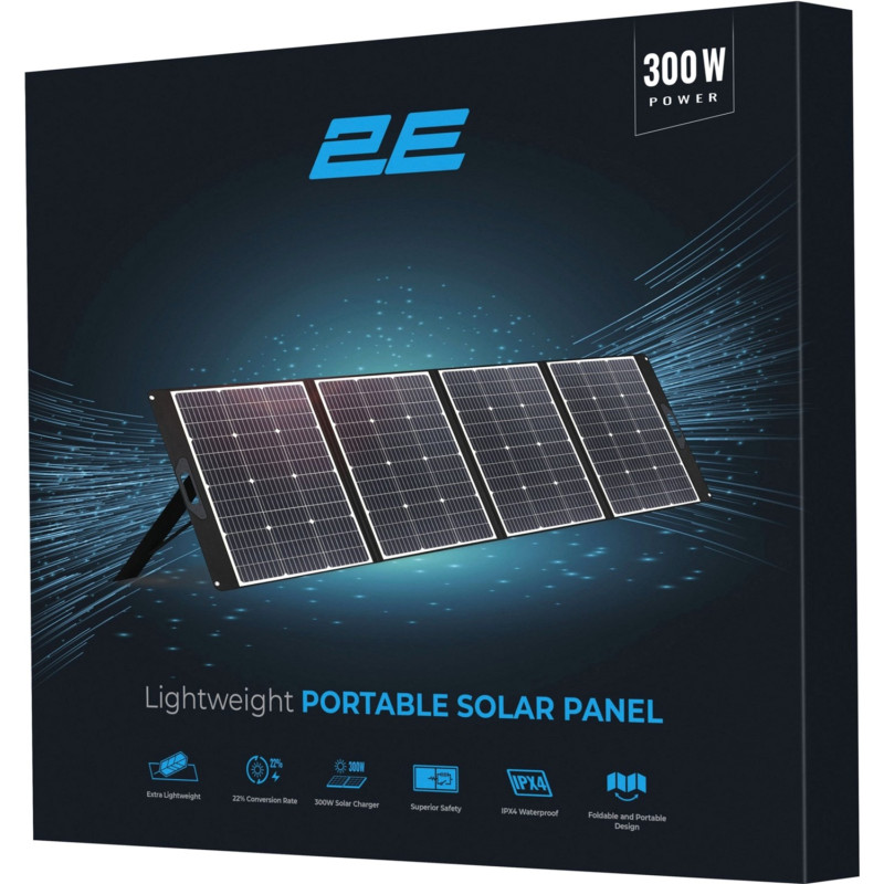 Зарядна станція Segway Cube 1000 / 2200 Вт / 1024 Вт/год / LiFePO4 + Сонячна панель 2E 300W 