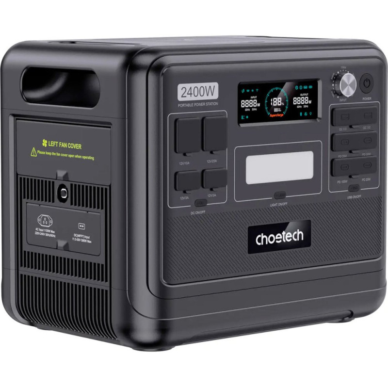 Зарядна станція Choetech 2400Wh BS008-BQB