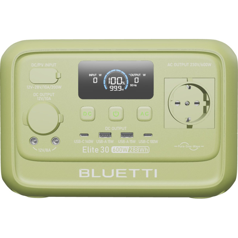 Зарядна станція BLUETTI Elite 30 V2, 600W, 288Wh (EL30V2)