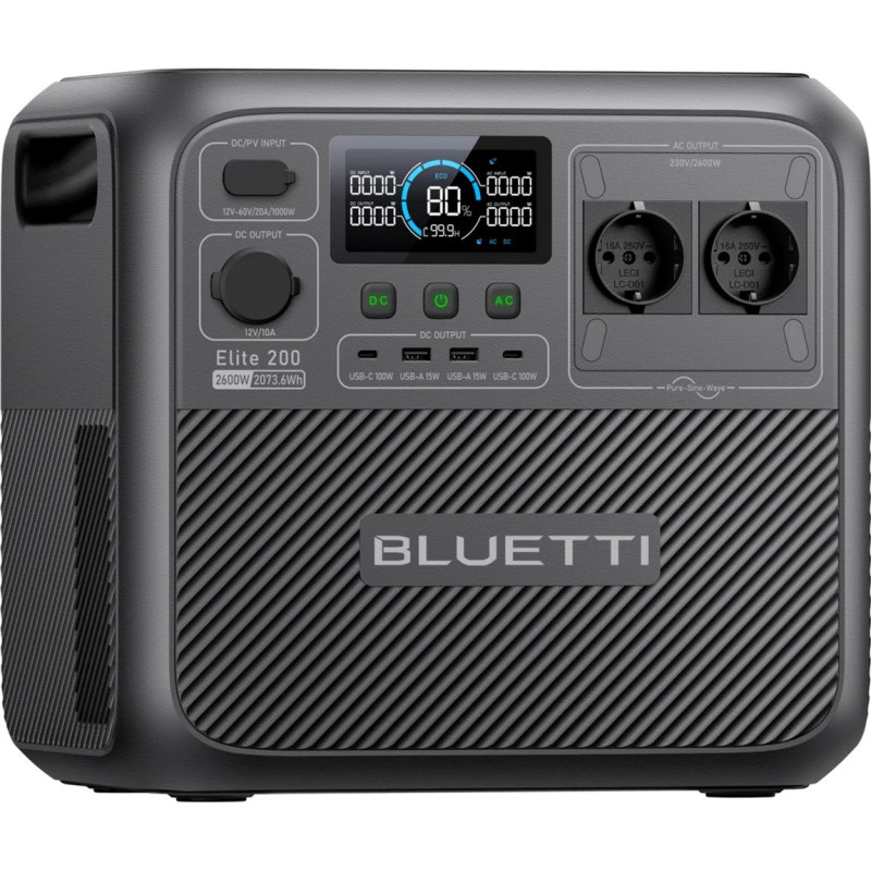 Зарядна станція BLUETTI Elite 200 V2, 2700W 2073Wh (EL200V2)