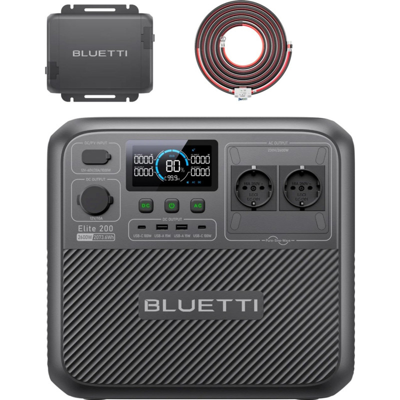 Зарядна станція BLUETTI Elite 200 V2, 2700W 2073Wh (EL200V2)