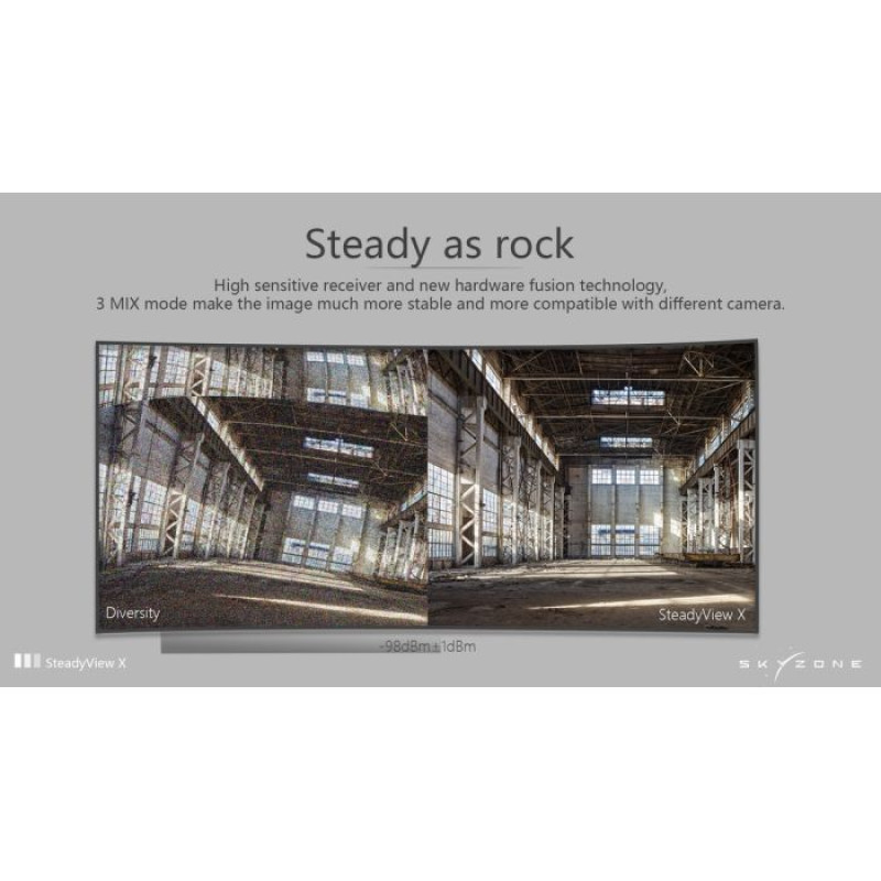 Відеоприймач (VRX) Skyzone SteadyView X 5.8GHz 56CH L, X Band (STVX5G)