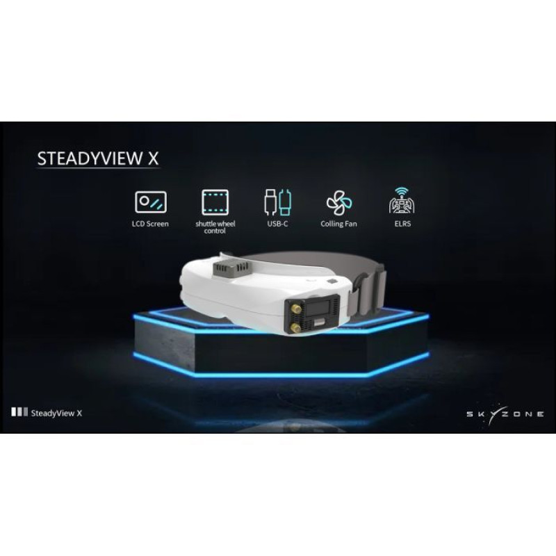 Відеоприймач (VRX) Skyzone SteadyView X 5.8GHz 56CH L, X Band (STVX5G)