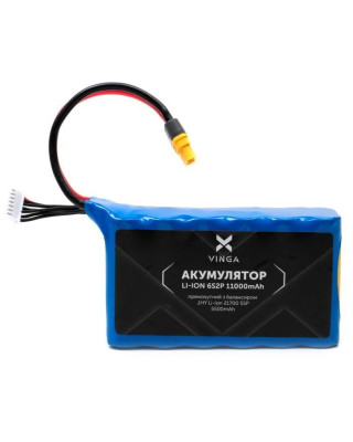 Акумуляторний блок Vinga Li-ion 6S2P 11000mAh з балансувальним кабелем (JHY Li-Ion 21700 5500mAh) (V6S2P-11000MAH)