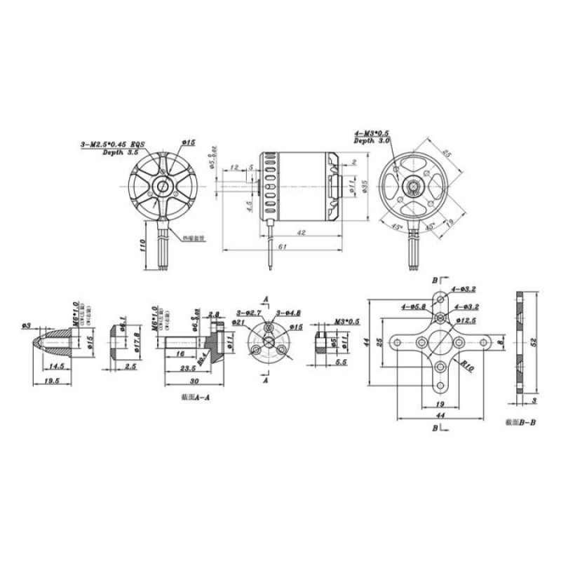 Двигун для дрону SunnySky X2820 V3 570KV (X2820-570KV)