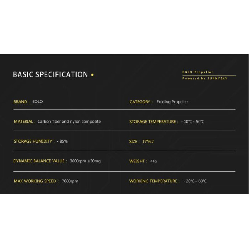 Пропелер для дрону Eolo 17x6,2 1 CW+1 CCW (FP-1762)
