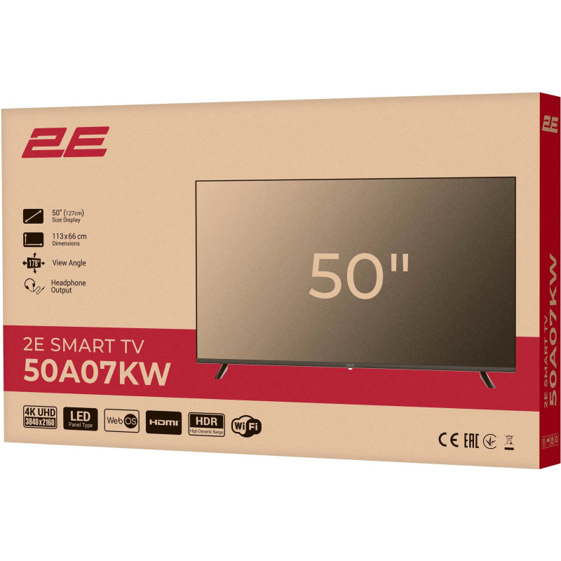 Телевізор 2E 2E-50A07KW