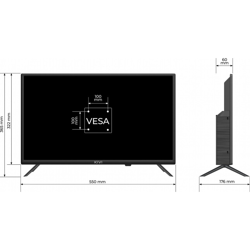 Телевізор KIVI 24H760QB