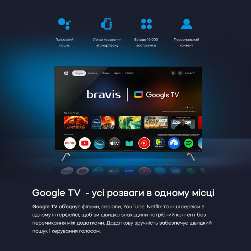 Телевізор BRAVIS 50L7000Q