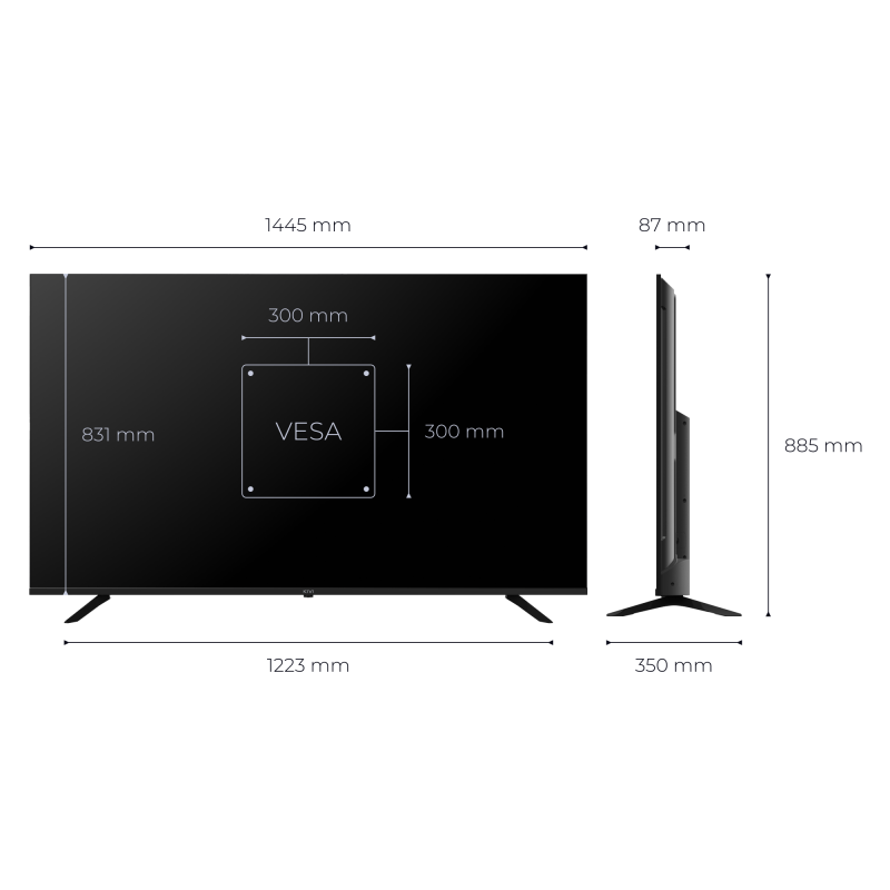 Телевізор KIVI 65U820KB