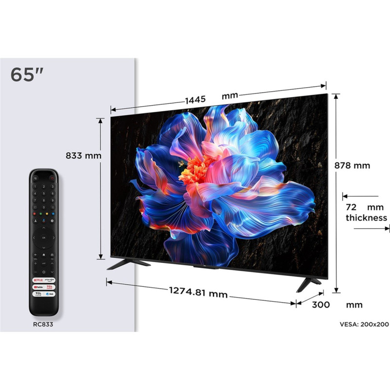 Телевізор TCL 65P6K