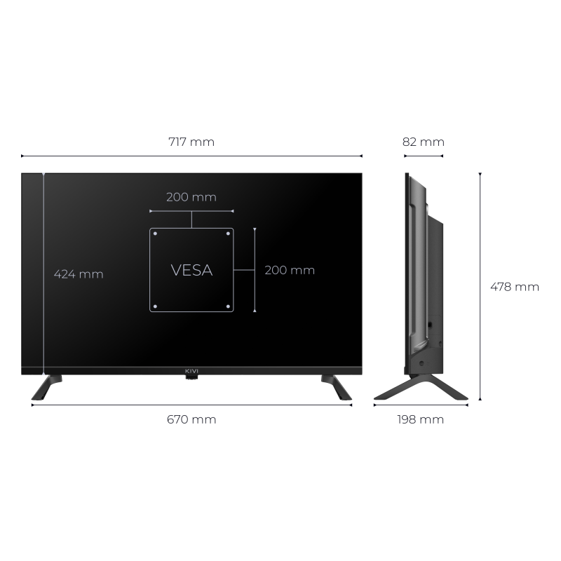 Телевізор KIVI 32H800KB