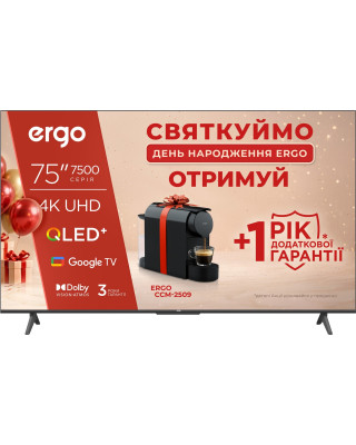 Телевізор ERGO 75JUQ7500