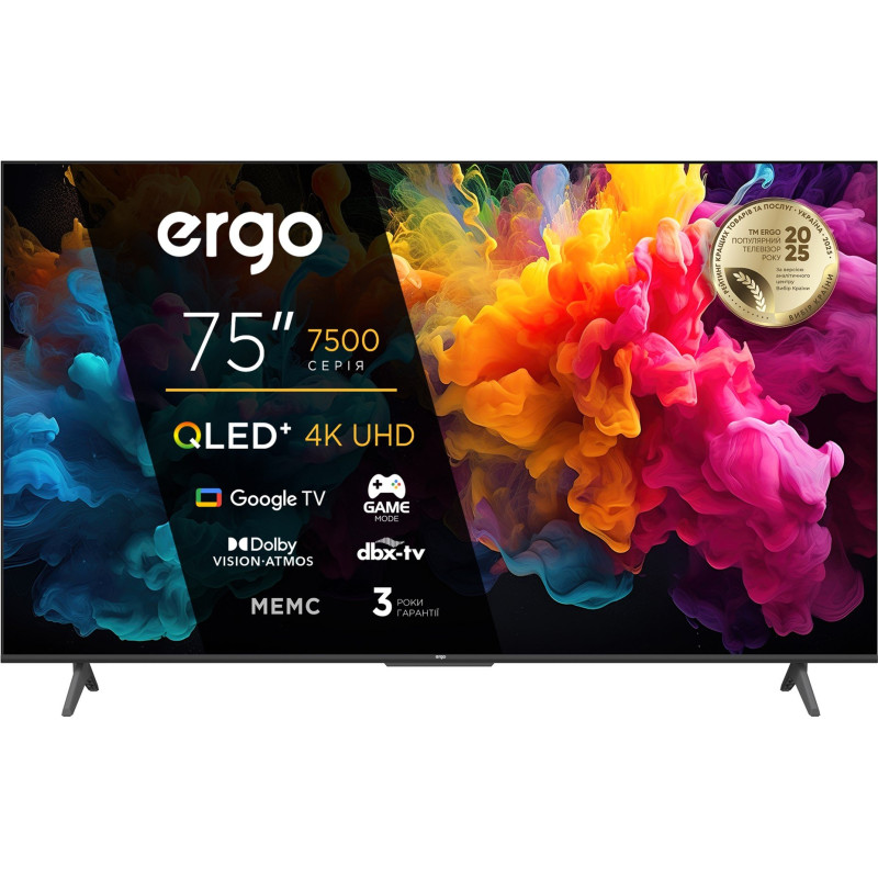 Телевізор ERGO 75JUQ7500