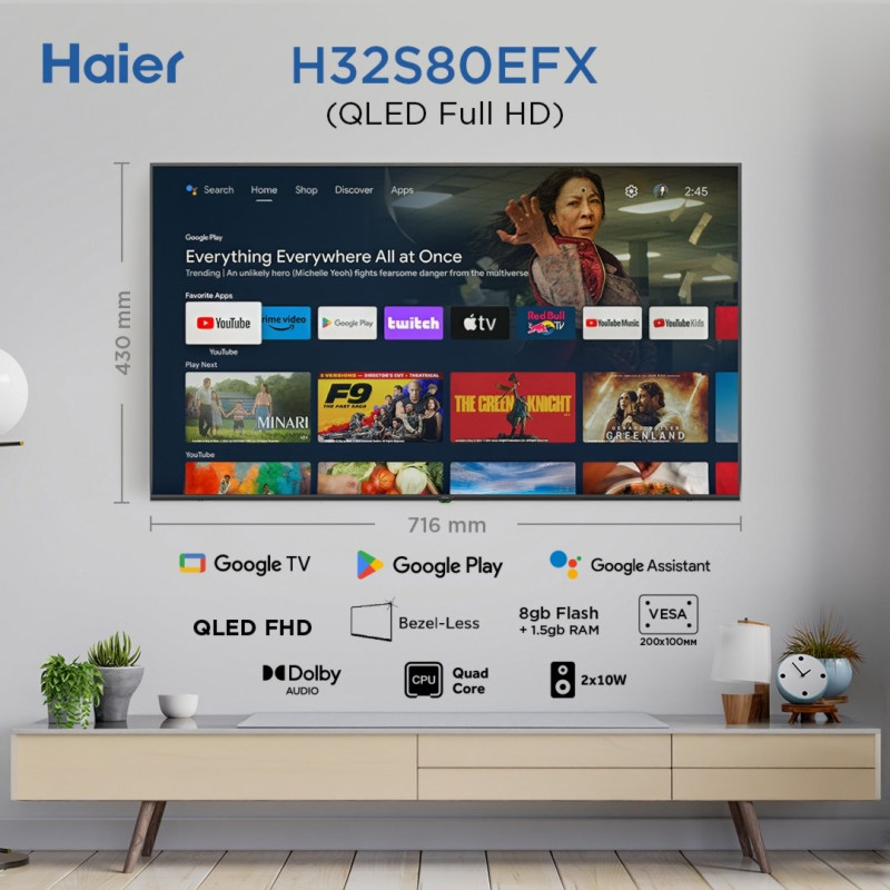 Телевізор HAIER H32S80EFX