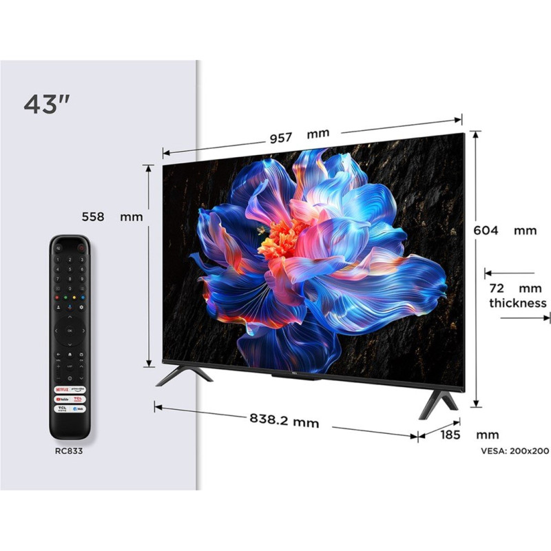 Телевізор TCL 43P6K