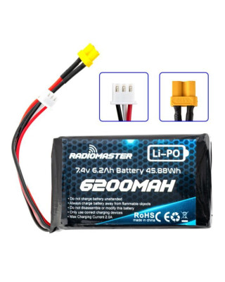 Акумулятор для радіомастера 6200mah 2S Ліпо-передавач акумулятора (HP0157.BATTT-6200-2s)