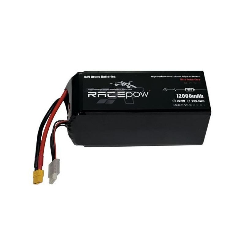 Аккумуляторний блок RacePow Lipo 6s 12000mAh 60C XT60 (12000mAh-6s-60C)