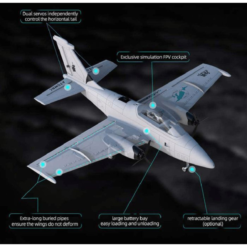 Літаюче крило ATOMRC Beluga RTH (BRTH)