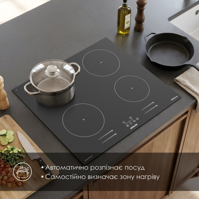 Варильна поверхня WEILOR WIS 643 BLACK