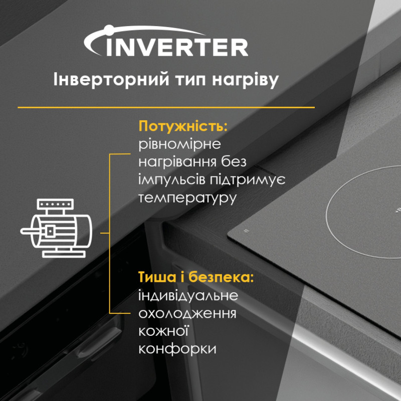 Варильна поверхня WEILOR WIS 643 BLACK NanoProtect