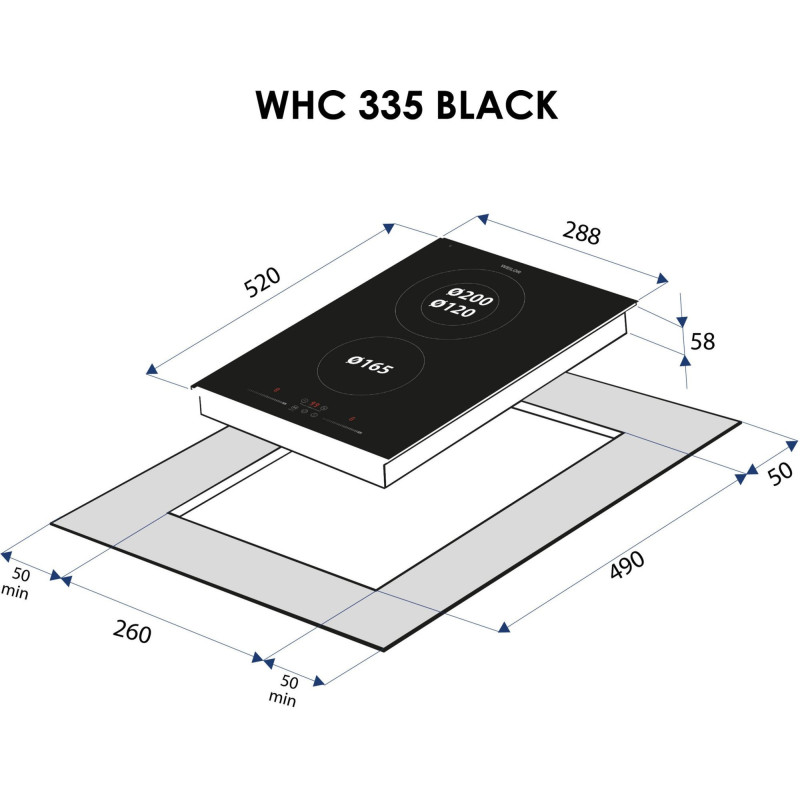 Варильна поверхня WEILOR WHC 335 BLACK