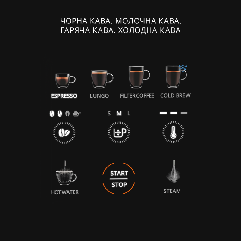 Кавомашина KRUPS SLIM Coffee Crush Experience SA403BE0 milk
