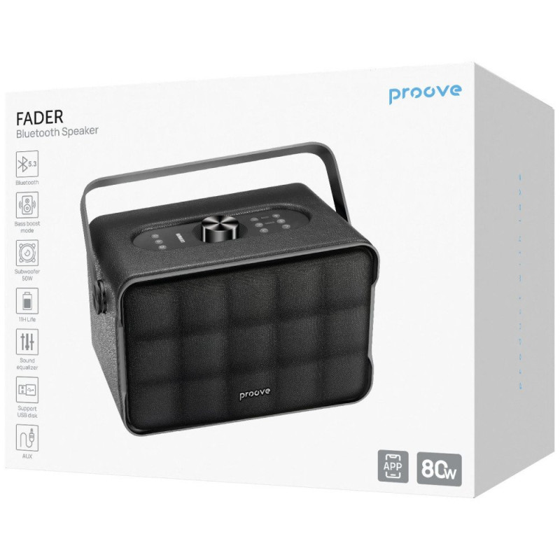 Портативная акустика Proove Fader 80W (APP) black