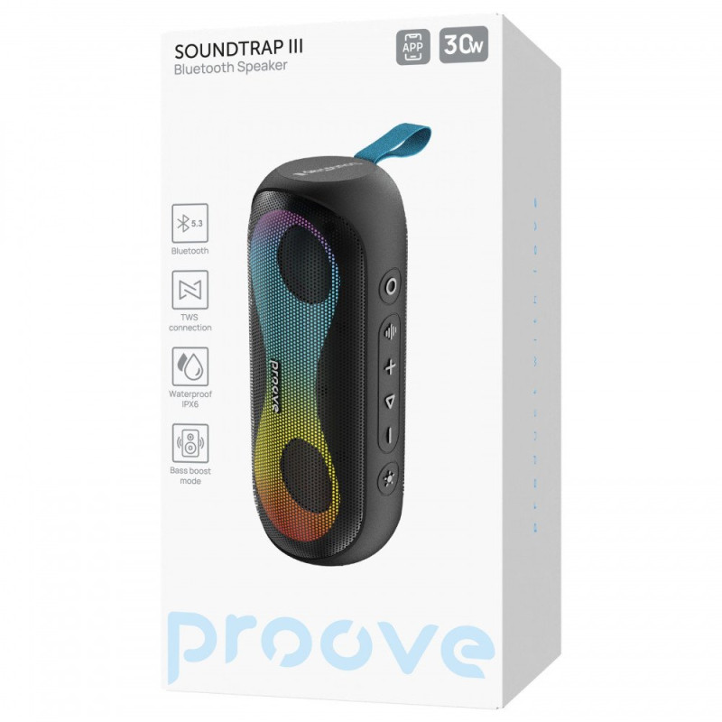 Портативная акустика Proove SoundTrap III 30W (APP) black