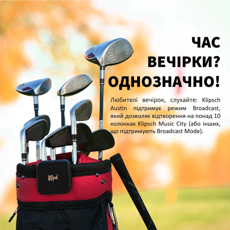 Портативна акустика Klipsch Austin Bluetooth Black (1072094)